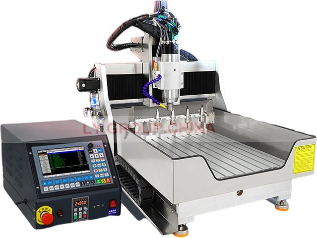 LYBGACNC LY 6040-ATC CNC Gravur Schnitzmaschine mit 2,2 kW Spindel, 5 Stück Werkzeugmagazin und Handrad - Bild 1