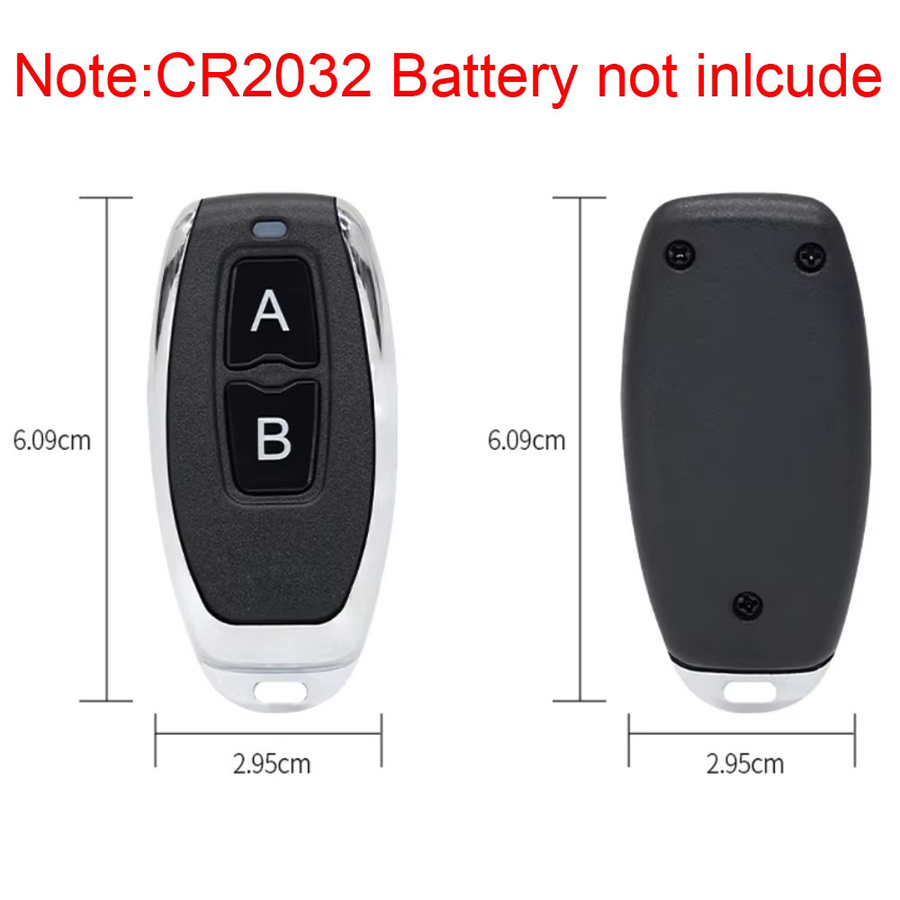 Asia-Teco Drahtlose Fernbedienung für Glastür Smart Lock Türöffner 433 MHz DC12V in Schwarz - Bild 2