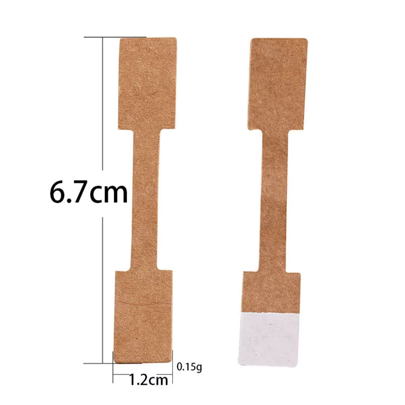 Aclovex 100 Stück Papier Preisschilder mit Ring in Weiß für Schmuckverpackung und DIY-Zubehör - Bild 2