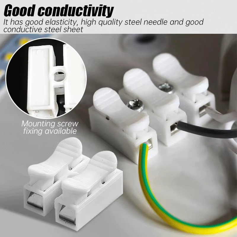 eoopee Universal Push-On Terminal Block Schnellverdrahtungsstecker für Haushaltsgeräte in Weiß - Bild 5