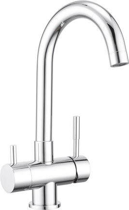 WELLWATER Küchenarmatur Alessandria in Chrom und Silber, Höhe: 58,5 cm, Breite: 22,0 cm, Tiefe: 43,0 cm - Bild 1