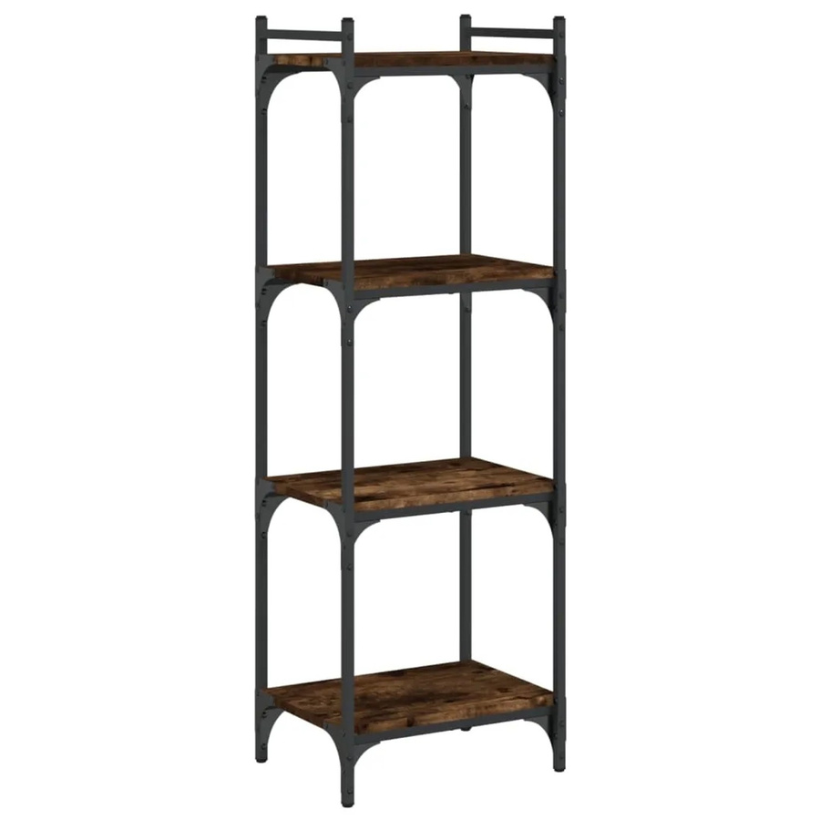 vidaXL Bücherregal im Industrial Design mit 4 Böden in Braun, B/T/H: 40 x 30 x 120 cm - Bild 2