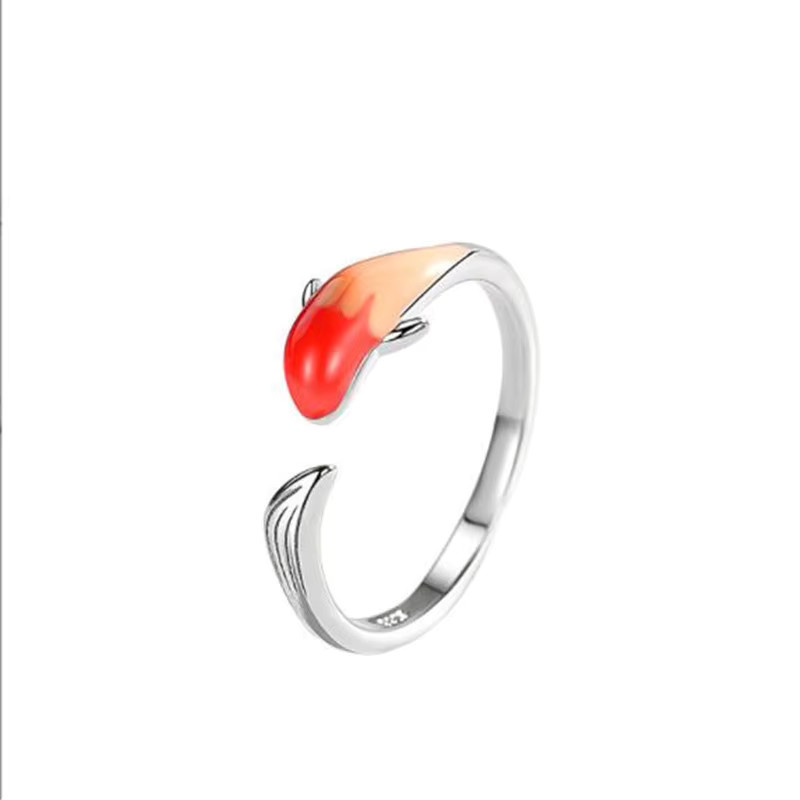 Tieröffnungsringe 925 Silber, Koi, Fisch - Bild 3