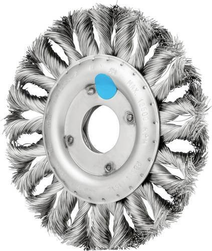 PFERD COMBITWIST INOX-TOTAL Rundbürste RBGIT für Winkelschleifer, Edelstahl-Draht-Ø 0,35 mm, Durchmesser: 115 mm, Bohrung: 22,2 mm, Farbe: Blau/Silber - Bild 1