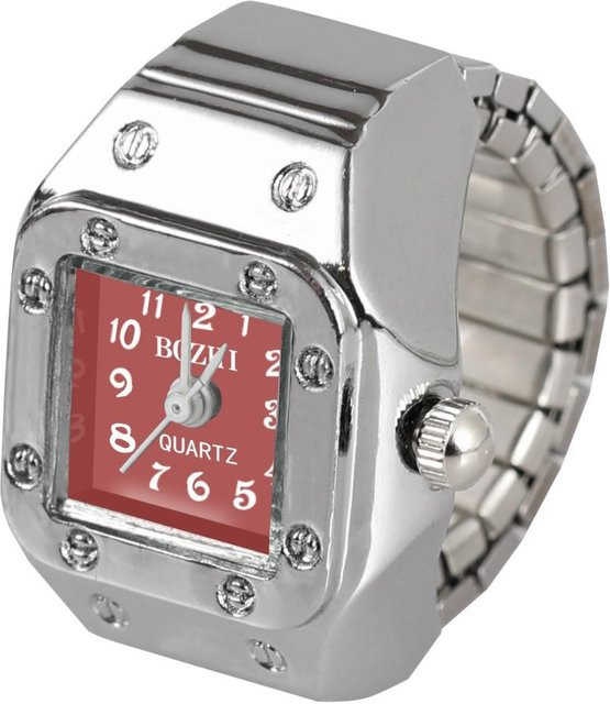 SZwatch Ringuhr, Quarz, Edelstahl, Silber, Unisex, Rechteck - Bild 1