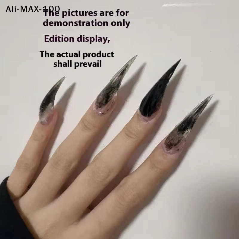 Heabety Stiletto-Nagel-Dualformen, 140 Stück, gebogen, kurz - Bild 2