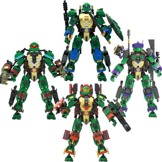 GUCAA Technische Schildkröte Mecha Mann Roboter, Bausteine, Bunt / Mehrfarbig - Bild 1
