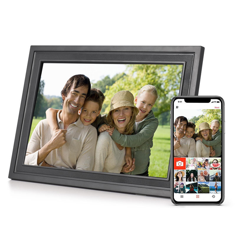Andoer Digitaler Bilderrahmen 10,1 Zoll WiFi Cloud mit TFT-Touchscreen und 16 GB Speicher, Schwarz - Bild 5