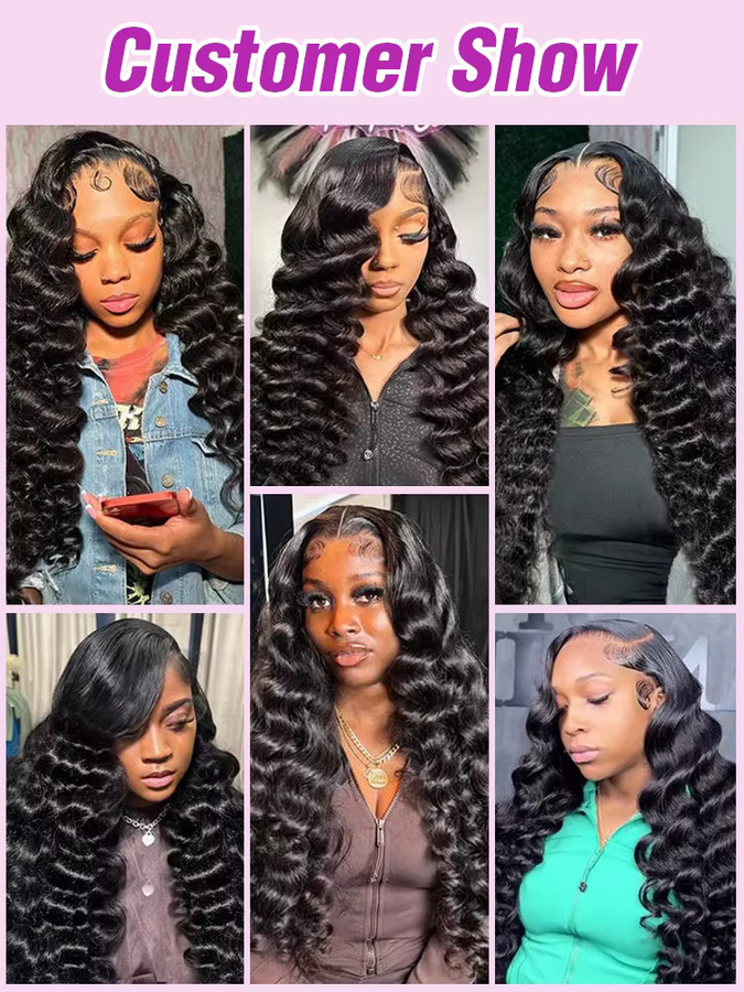 HJ WEAVE BEAUTY Perücke, 100% Brasilianisches Echthaar, Wasserwellen, Damen - Bild 6