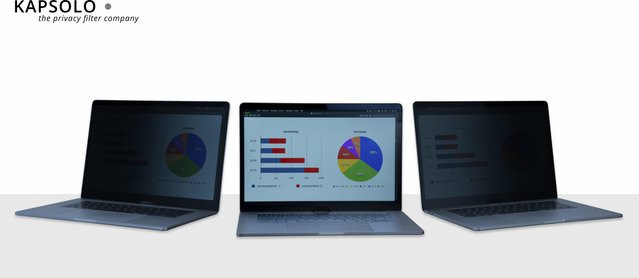 KAPSOLO 2-Wege Blickschutzfilter abnehmbare Blickschutzfolie für Microsoft Surface Pro 8 (2021), Schwarz, KAP12846 - Bild 1