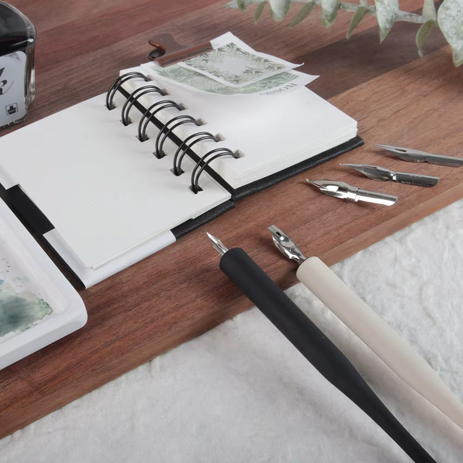 SeamiArt 6-teiliges Dip-Pen-Set mit 5 Stiften und 1 Stifthalter in Schwarz für Kalligraphie, Anime und Comic-Kunst - Bild 3
