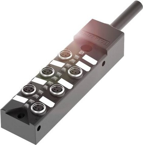 Balluff BPI 6M3030-5K-B0-KPX80-030 BPI00H2 Sensor/Aktorbox passiv Multipolverteiler in Schwarz und Grau aus Kunststoff - Bild 1