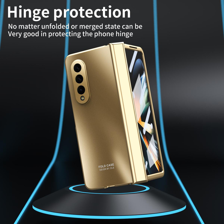 Samsung Galaxy Z Fold Panzerglasfolie als Ganzkörper-Schutzhülle in Gold - Bild 4
