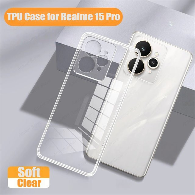 Ultradünne transparente TPU-Handyhülle für Realme Pro Plus 5G, weiche Schutzhülle - Bild 1