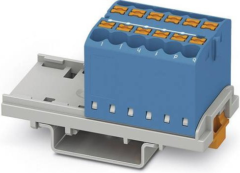 Phoenix Contact Verteilerblock 3273024 mit Zugfeder in Blau, 8 Stück - Bild 1