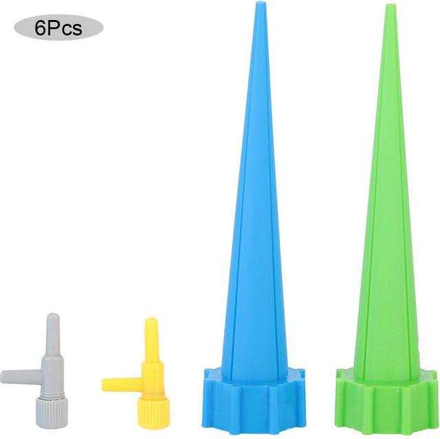 TOMTOP JMS 6er Set Selbstbewässerungssystem mit einstellbaren Spikes in Blau - Bild 1