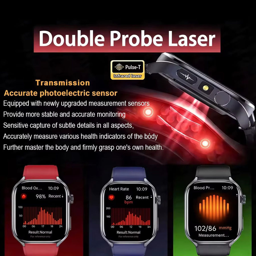 KAVSUMI Smartwatch, Edelstahl, Blau - Bild 4