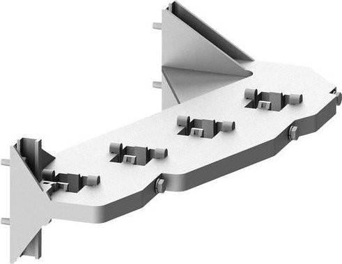 Siemens SIVACON S4 Feldverteilschienenhalter gestaffelt, 2x 40x10mm, Silber, 8PQ40000BA63 - Bild 1