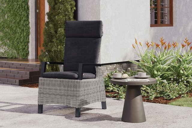 Siena Garden Corido Sessel aus Aluminium in Anthrazit inklusive Kissen, B/T/H: 72 x 61 x 109 cm - Bild 1