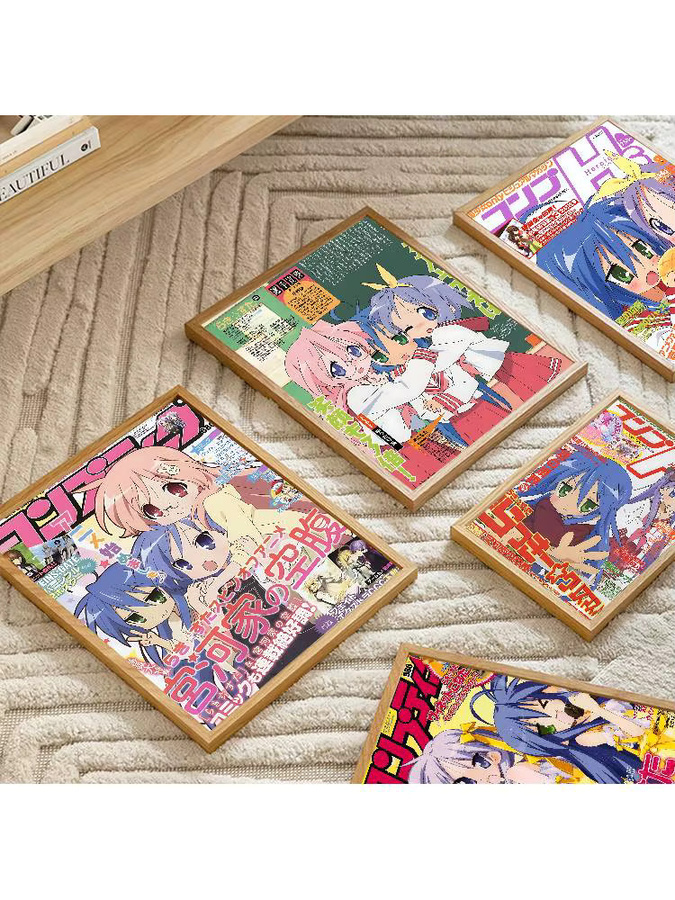 Potdemiel Anime Lucky Star Poster im Portraitformat ohne Rahmen - Bild 4
