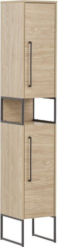 Schildmeyer Hochschrank Limone Eiche in Braun für dein Badezimmer, Breite: 30,4 cm, Höhe: 183,4 cm, Tiefe: 33,1 cm - Bild 1