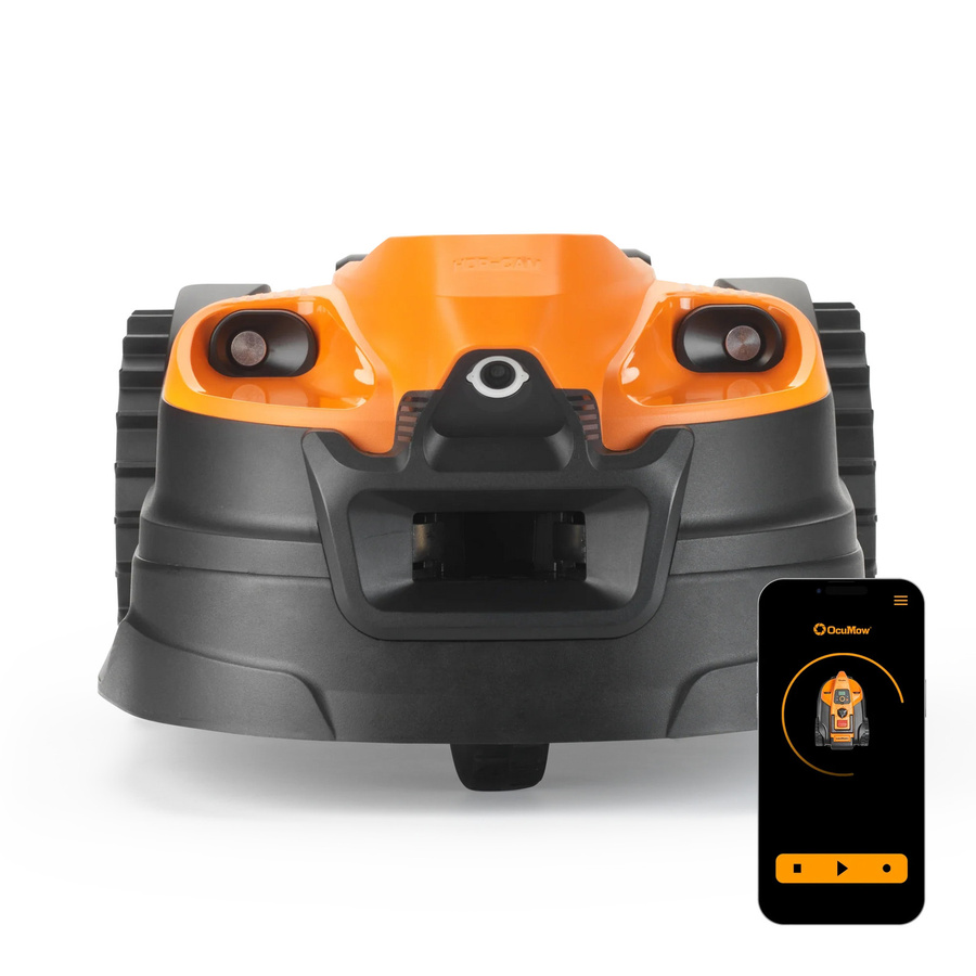 LawnMaster Mähroboter AMD18i-800 Plus mit App und Kamera in Orange mit 24V Akku - Bild 8