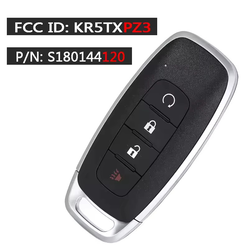 KEYECU Keyless Smart Remote Key Fob mit 4 Tasten und 433 MHz 4A Chip für Nissan Pathfinder Kicks Rogue, Farbe: Schwarz - Bild 4