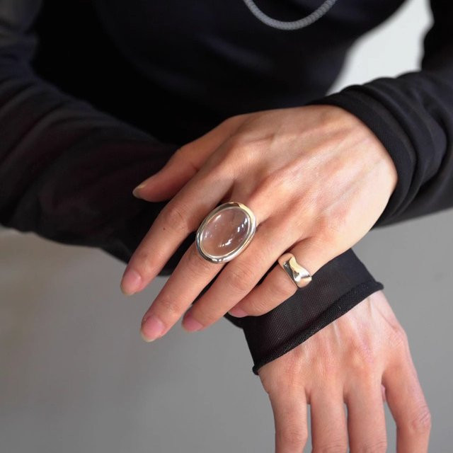 PANJBJ Ring 925 Silber, Kristall, Damen - Bild 1