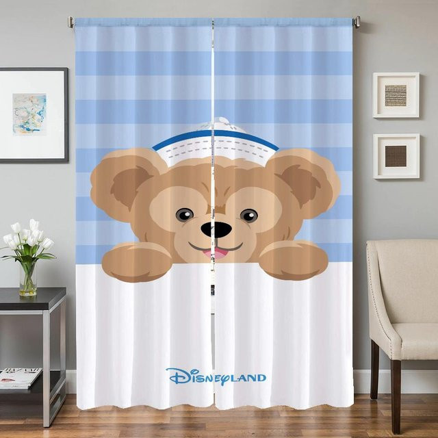 D-duffy-y Verdunkelungsvorhänge Set aus 2 Stück für Küche, Wohnzimmer und Schlafzimmer, Farbe Beige, Breite: 50 cm, Höhe: 70 cm - Bild 1