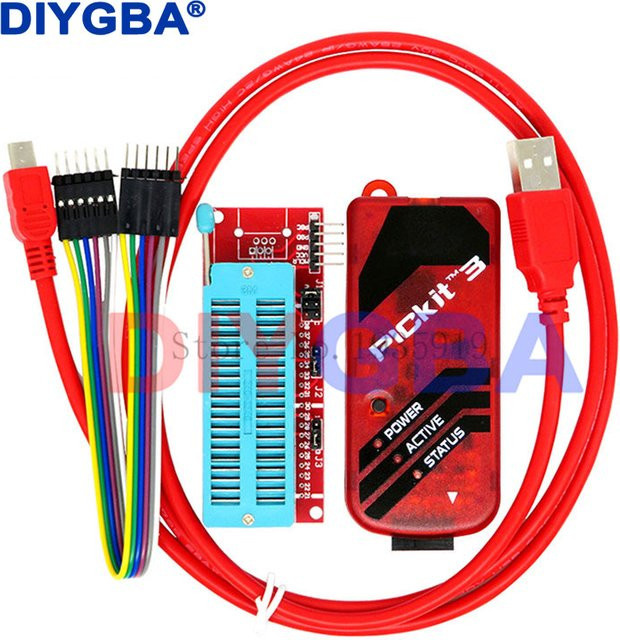 PICKIT 3 Programmierer mit Offline-Programmierung für PIC Mikrocontroller und PIC ICD2 Adapter-Sitz - Bild 1
