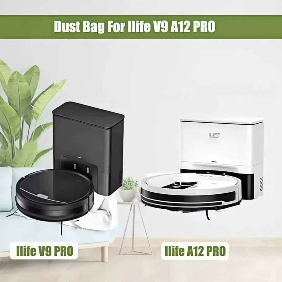 ILIFE V9 Pro Ersatz-Staubbeutel-Set in Weiß für Roboterstaubsauger V9 A12 Pro A30 Pro - Bild 4