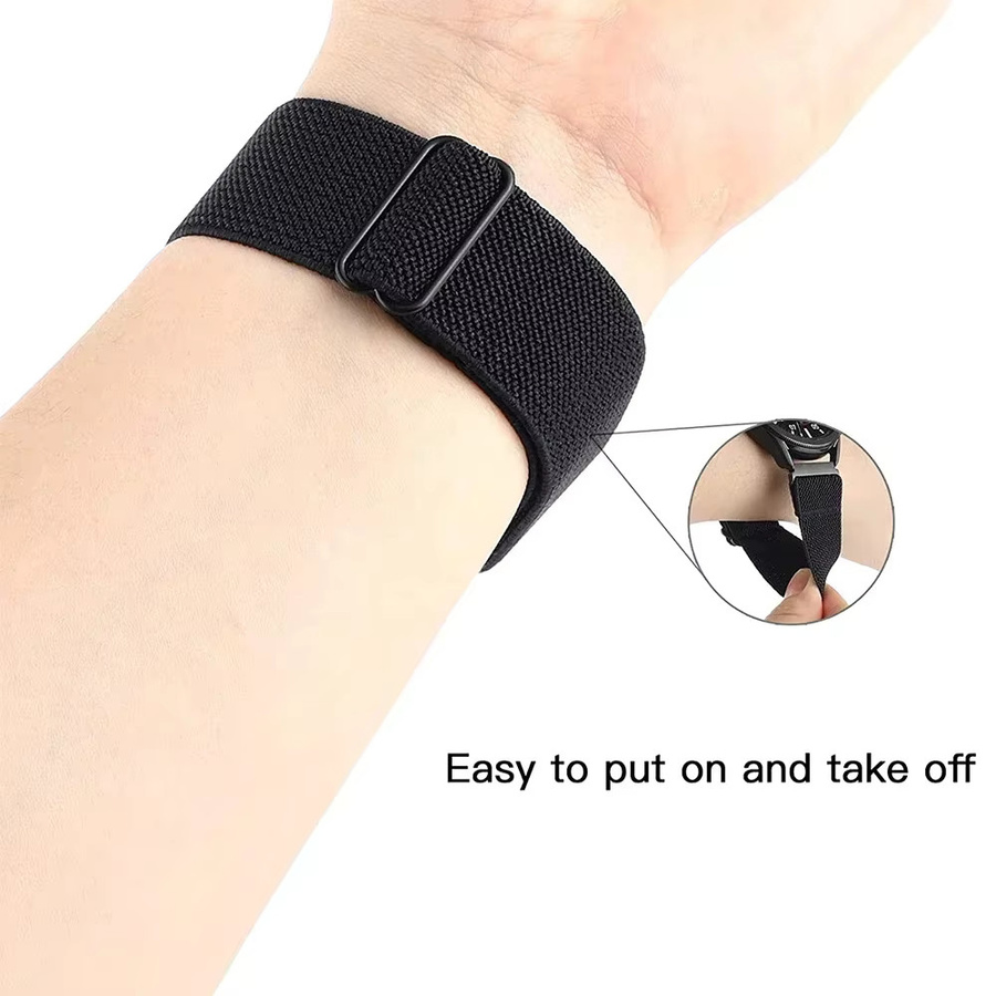 Cor Uhrenarmband Nylon, Schwarz, Unisex - Bild 4