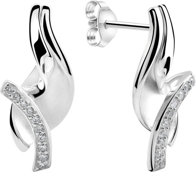 Zeeme Ohrstecker 925 Silber, Zirkonia, Unisex - Bild 1