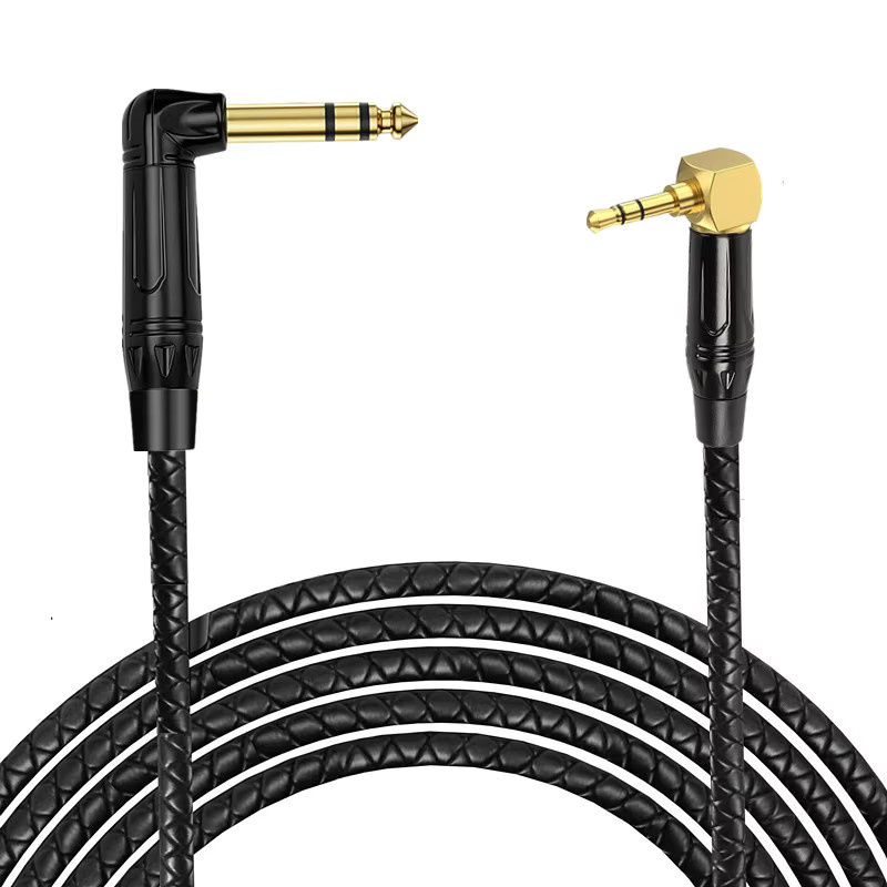 BSN 90-Grad-Adapterkabel mit 3,5-mm-Stecker auf 6,35-mm-Buchse für Kopfhörer, Lautsprecher und Verstärker - Bild 6