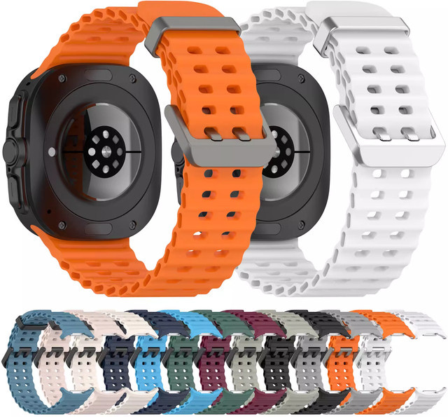 I LOVE LUO Uhrenarmband Silikon, Ocean Band, Unisex, Bunt - Bild 1