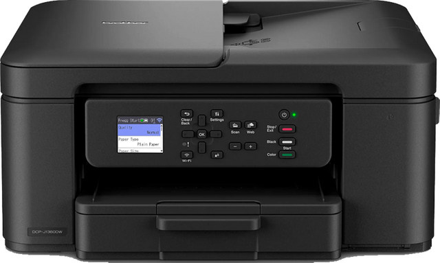 Brother DCP-J1360DW Inkjet Multifunktionsgerät mit Drucken, Scannen und Kopieren via Wi-Fi und USB in Schwarz - Bild 1