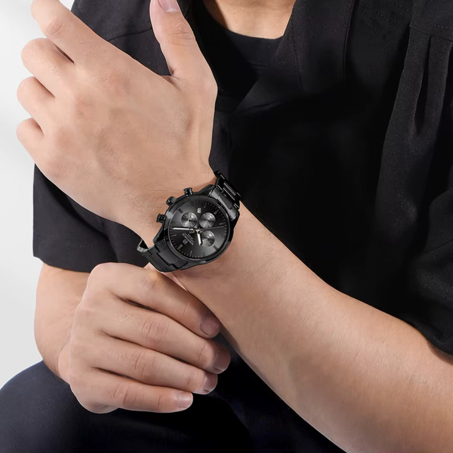 NAVIFORCE Armbanduhr, Quarz, Edelstahl, Schwarz, Herren - Bild 2