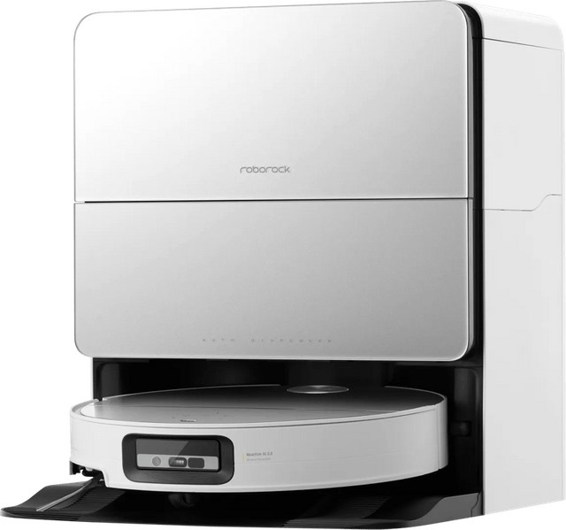 Roborock Saros 10 Saugroboter in Weiß mit Ladestation und Edge Cleaning Funktion - Bild 1