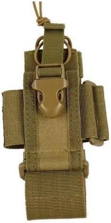 Binchi Outdoor Product Funkgerät-Haltertasche aus Nylon mit Molle-System und verstellbarer Aufbewahrungstasche für Zwei-Wege-Funkgeräte in Sand - Bild 1