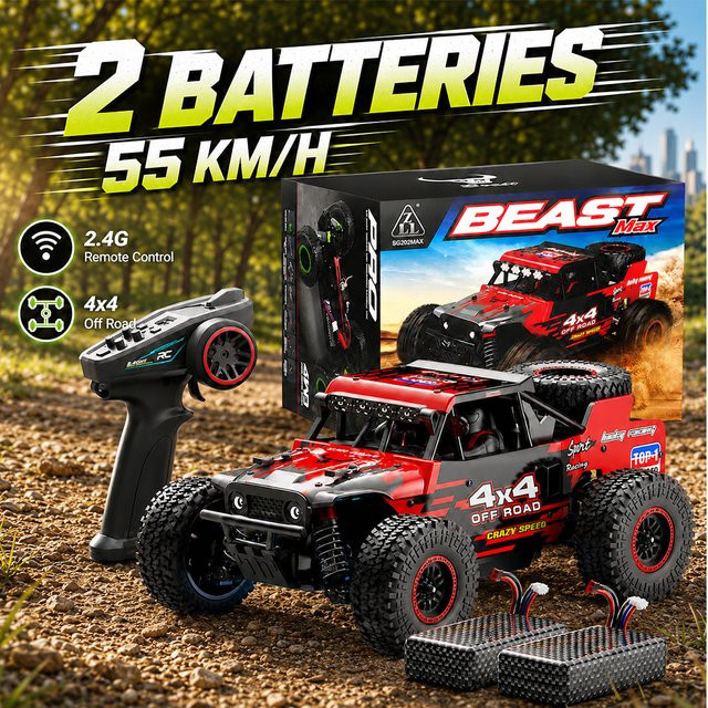 ZNLYRION SG202MAX Offroad-Auto, RC Monster Truck, 1:16, mit LED-Lichtern, ab 14 Jahren - Bild 1
