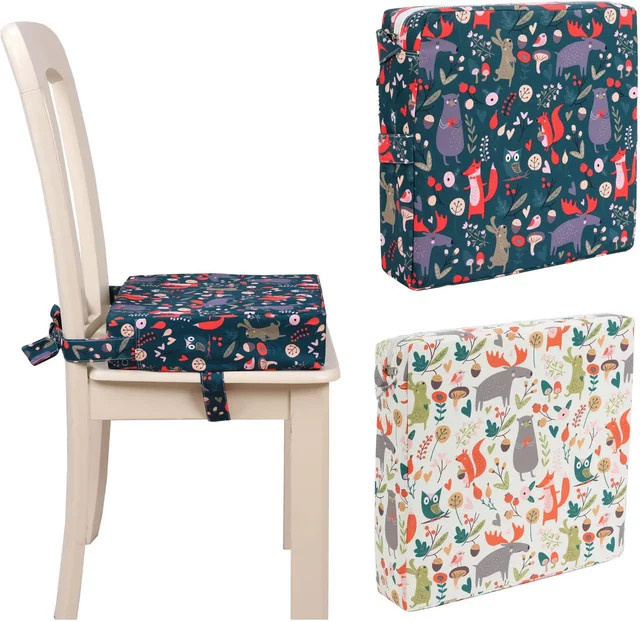 Einstellbarer Baby Booster Sitz als tragbare Kinder Erhöhung für Kinderwagen und Stühle in Multicolour - Bild 1
