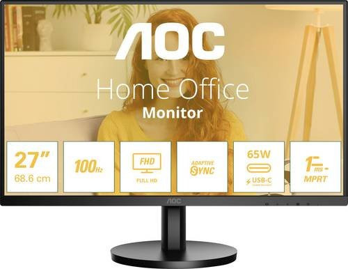 AOC 27B3CA2 LED-Monitor Full HD IPS 27 Zoll Schwarz mit HDMI und USB-C - Bild 1