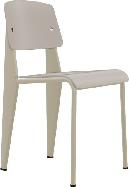 Vitra Standard Sp Stuhl in Beige aus ASA-Kunststoff und Metall matt - Bild 1