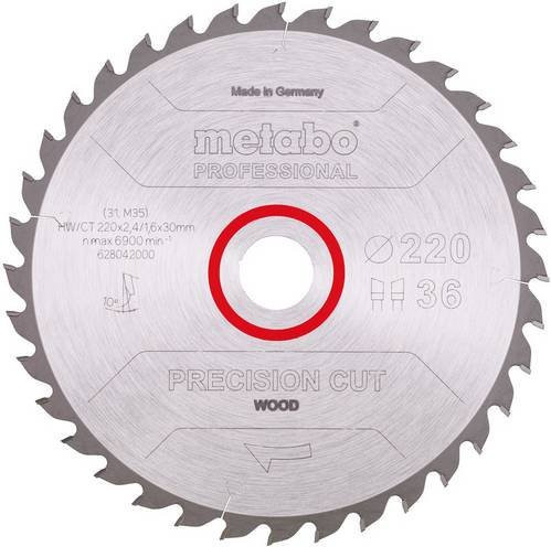Metabo Kreissägeblatt Precision Cut Wood Professional, Durchmesser: 220 mm, Farbe: Silber - Bild 1