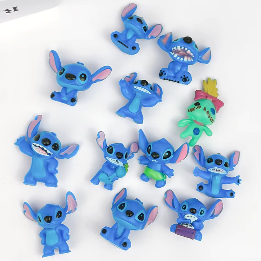 Bandai Stitch Anime Film Mini Charakter Figuren aus PVC als Desktop Ornament und Spielzeug für Kinder - Bild 2