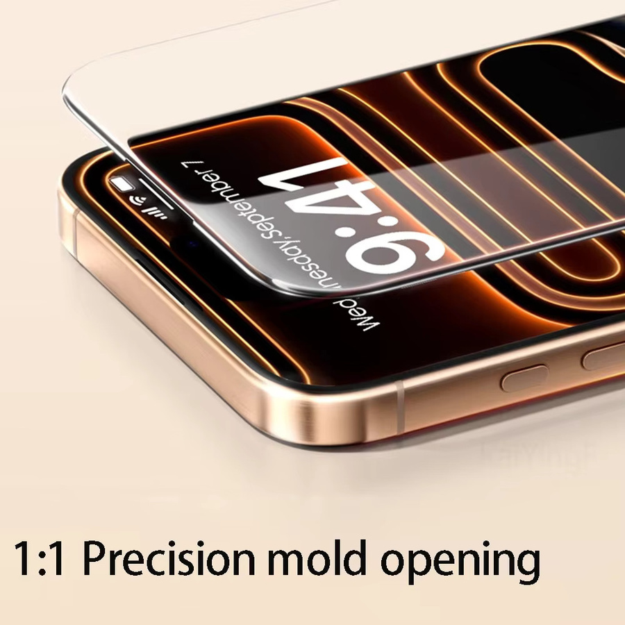 BOLLYMORE 3-teiliges Set Displayschutzfolie aus gehärtetem Glas für iPhone 17/16/15 Pro Max/14/13/12/11 in Transparent - Bild 5