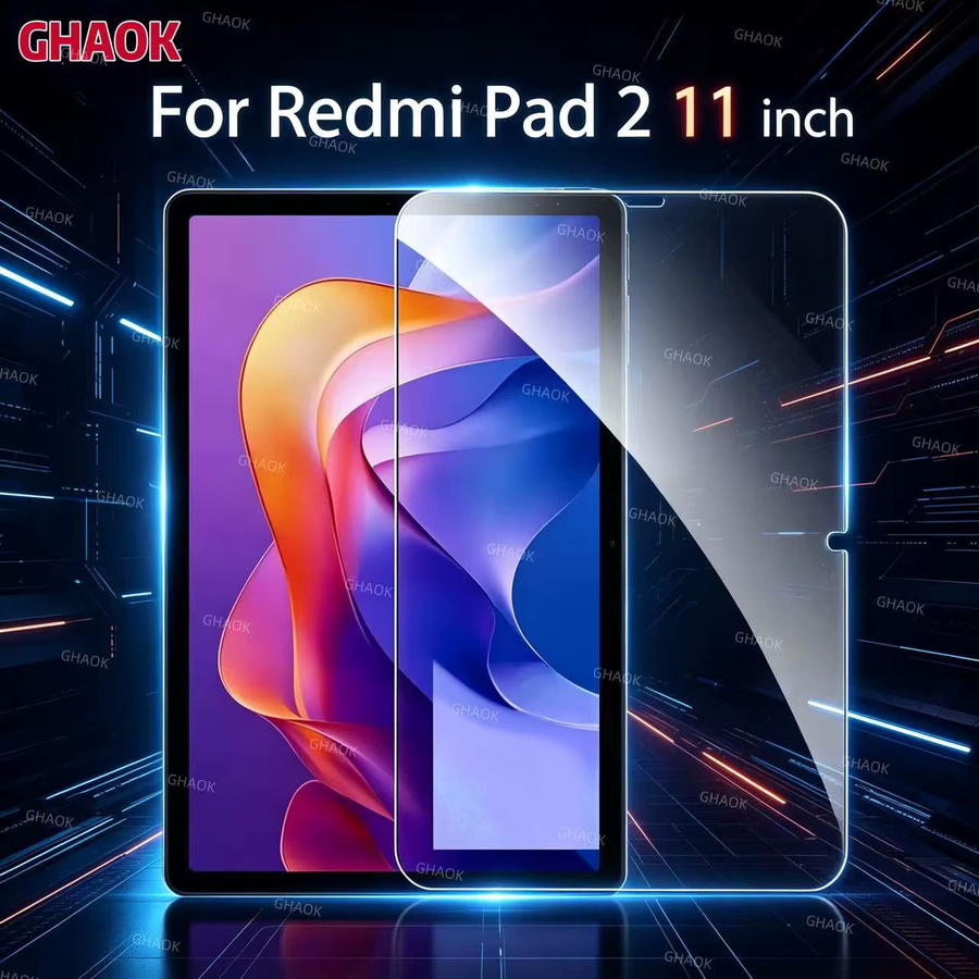 2 Stück Xiaomi Displayschutzfolie aus gehärtetem Glas für Redmi Pad 2 11 Zoll, Pad 2 Pro und Poco Pad 12,1 Zoll, transparent, 9H Hartgrad, HD kratzfest - Bild 7