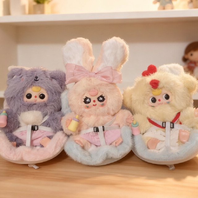 52TOYS Baby Drei Auto Serie Blind Box Plüsch Puppe als dekoratives Sammlerstück in Mehrfarbig - Bild 1