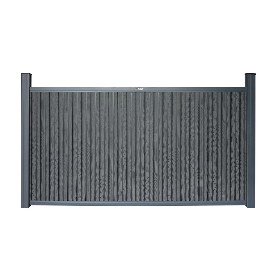 Home Deluxe WPC-Sichtschutzzaun Callado Premium Element in Anthrazit, B/H: 115 x 200 cm - Bild 2