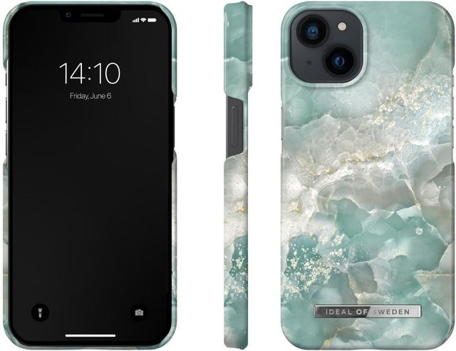 Fashion Case Schutzhülle für Apple iPhone 13 in Azura Marble Blue und Gold - Bild 1
